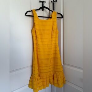 Halston Heritage Vibrant Yellow Dress